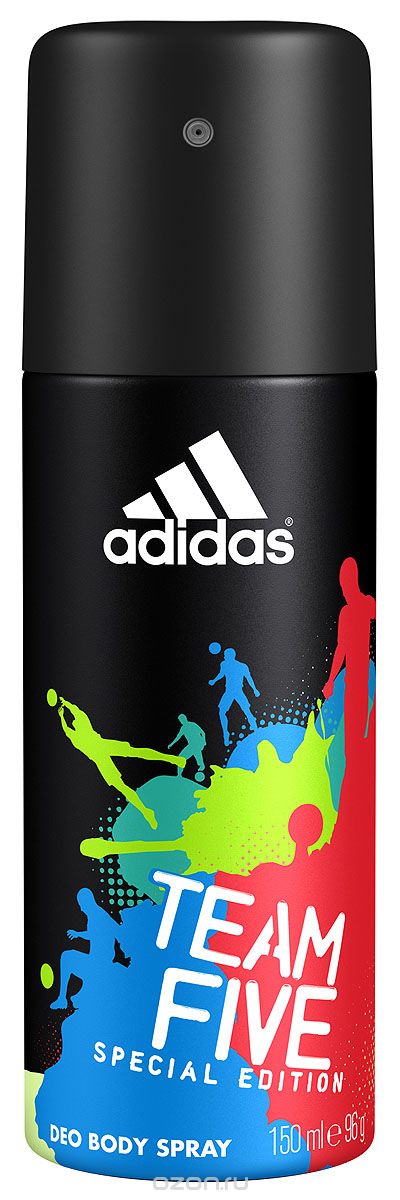 Adidas Дезодорант-спрей "Team Five", мужской, 150 мл