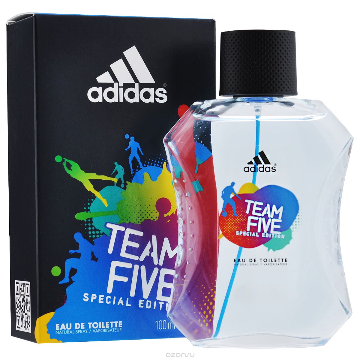 Adidas Туалетная вода "Team Five", мужская, 100 мл