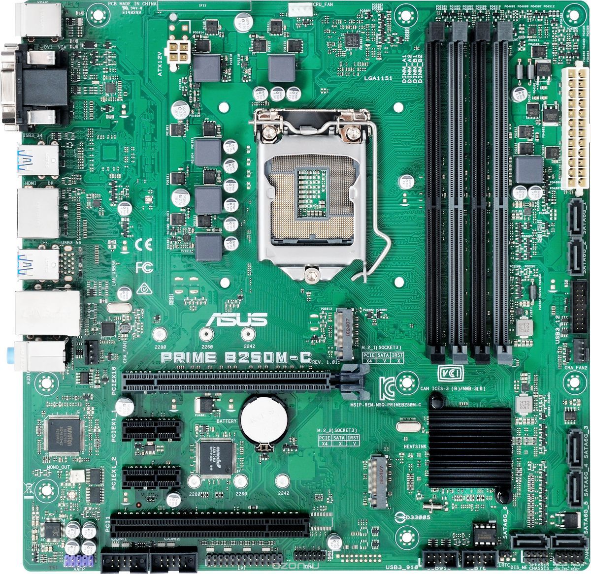 ASUS PRIME B250M-C материнская плата